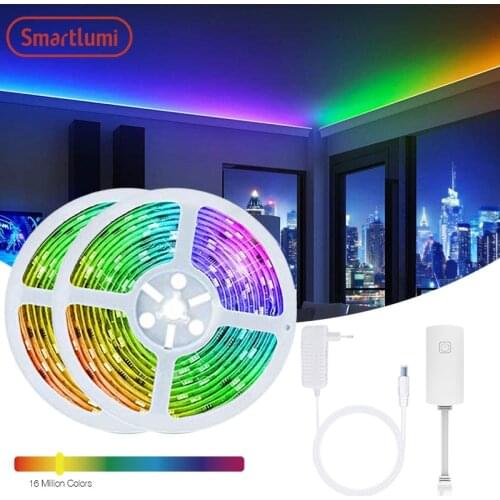 Smartlumi Led Strips Dream Color LED Lights Bluetooth-compatible APP Control SMD 5050 RGB Single CCT For Wall Bedroom 12V