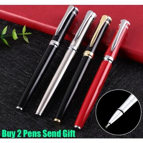 High Quality Brand Business Men Metal Roller Ballpoint Pen Office Executive Signature Writing Pen Buy 2 Send Gift