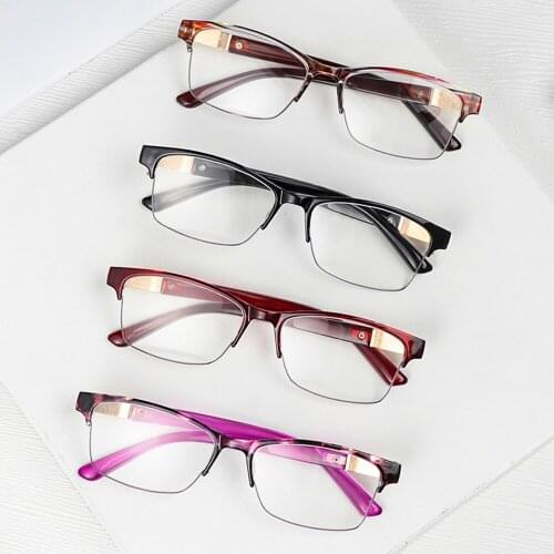 High Quality High-definition Reading Glasses Women Men Half Frame Portable Presbyopic Eyewear Readers Glasses +1.0~+4.0