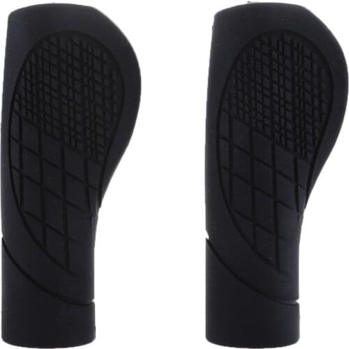 1 Pair Ergonomic Bicycle Grips Rubber 22mm Mountain MTB Folding Bike