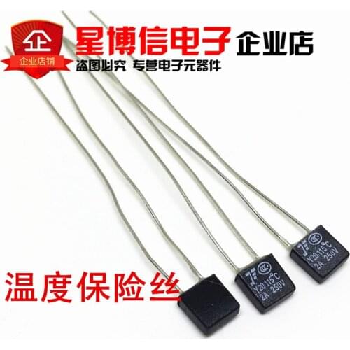 10pcs New RH 115 Degree Thermal Fuse 2A 250V
