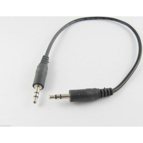 2pcs 3.5mm Male Plug To Male M/M Stereo Audio Cords Cable Nickel Plated 1ft 30cm