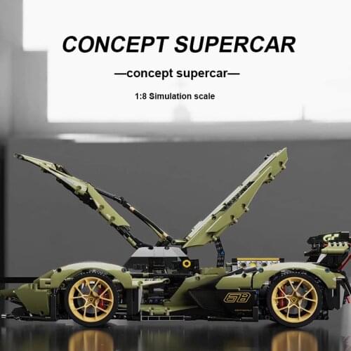 2021 MOC Car Bricks Technical Toys lamborghini sian 2527pcs Building Block Super Racing Vehicle Model Gift For Boyfriend