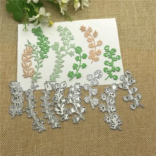 8 kinds of flowers and leaves plants set of hand-embossed DIY album scrapbook greeting card metal cutting mold