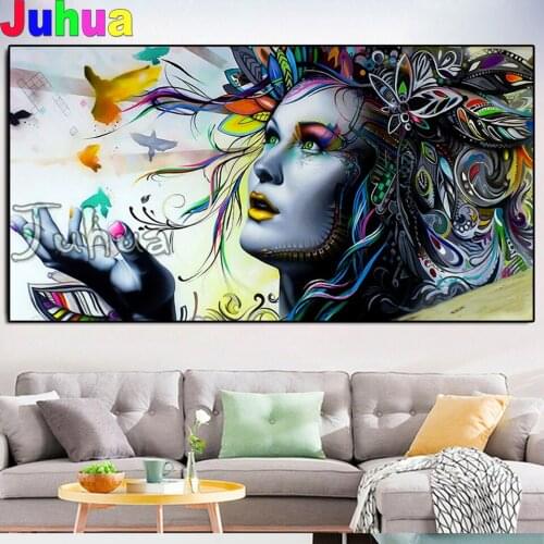 Fantasy Woman diamond embroidery,One Panel full square round drill 3d cross stitch mosaic diamond painting butterfly Fairy