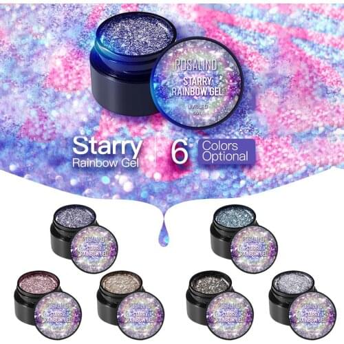Blinking Star Color Nail Polish Gel Neon Glue Phototherapy Glue Starry Rainbow Removable Nail Gel 5ml vernis a ongles normal