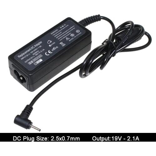 19V 2.1A 2.5x0.7mm Laptop Netbook Ac Adapter Power Supply For ASUS Eee PC Seashell 1015PW 1015PX 1015BX 1015CX 1015PEB Charger