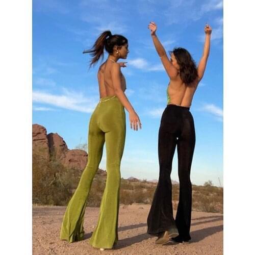 CHRLEISURE Women's Straight Trousers