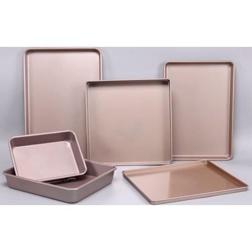 Baking Tray Oven Pizza 8-17 Inch Square Non-Stick Cake Pans Biscuits Cookware Mold for Baking Pan Cake Kitchen Cooking Tools