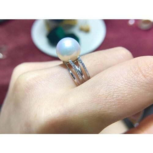 Gorgeous 925 Sterling Silver Adjustable Ring Findings Mountings Settings Parts Fittings for Pearls Jade Corals Stones Beads