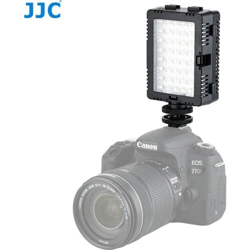 JJC LED-48DII Professional On-Camera Light Features 48 Ultra-bright LEDs For Sony/Nikon/Canon/FUJIFILM/PANASONIC/OLYMPUS