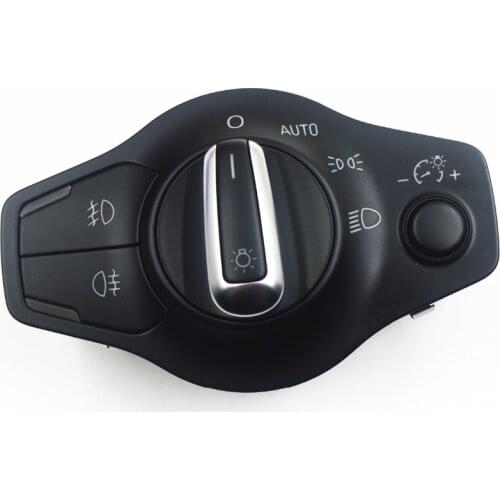 Chrome AUTO Headlight Fog Light Switch Control For Audi Q5 A5 S5 Coupe / Sportback A4 / S4 Avant B8 8K0 941 531 AS 8K0941531AS