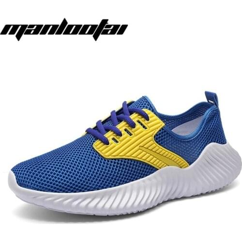Manlootai 2021 Summer Men Fashion Sneaker Casual Shoes Vulcanize Air Mesh Breathable Lightweight Sneakers Trainers Size 39-46