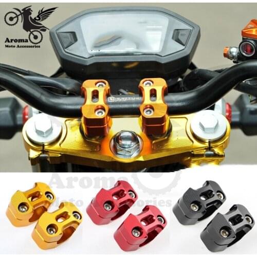 Hot aluminum colorful CNC dirt pit bike bar clamp support high pad parts moto handle bar mount motorcycle handlebar risers 28mm