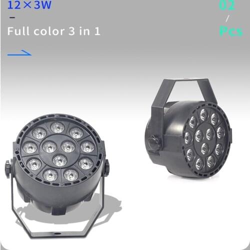 2pcs/lots Mini LED Par 12x3W RGB 3in1 LED Stage Light 12*3W Par Light 3in1 Disco DJ Wall Wash Light Wedding Stage Lighting