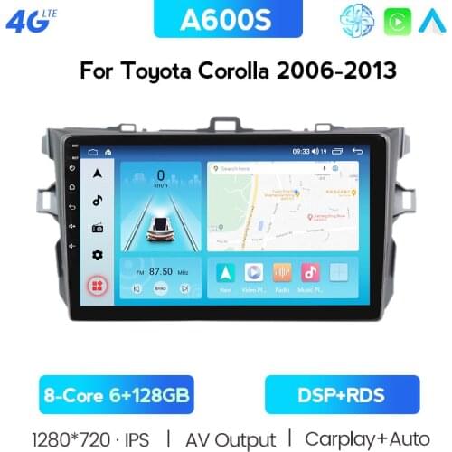 Car Android 10.0 Multimedia Player For Toyota Corolla E140/150 2003-2006 2007 2008 2009 2010 2011 2012 2013 2014 2015 2016 Radio