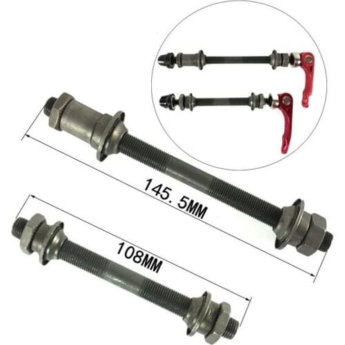 Bike Front Rear Hubs 108mm 145.5mm Center Shaft Quick Release Hollow shaft Hub Axis MTB Mountain Bike Road Bicycle Accessories