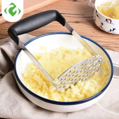 1PC Stainless Steel Potatoes Mud Pressure Mud Machine Potato Masher Ricer Fruit Vegetable Tools Kitchen Gadgets Accessories