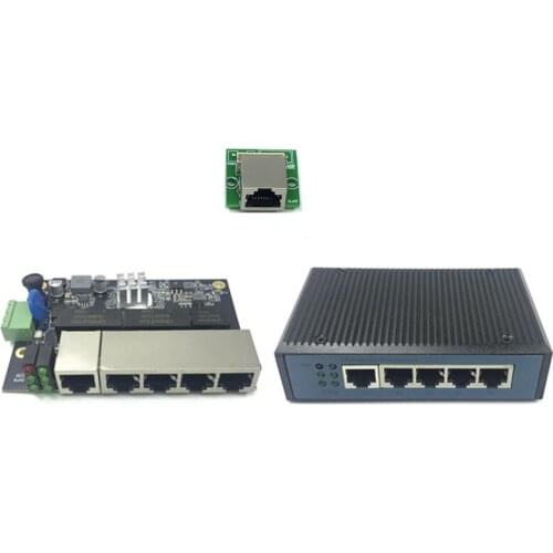 Industrial Ethernet Switch Module 5 Ports Unmanaged10/100/1000mbps PCBA board OEM Auto-sensing Ports PCBA board OEM Motherboard