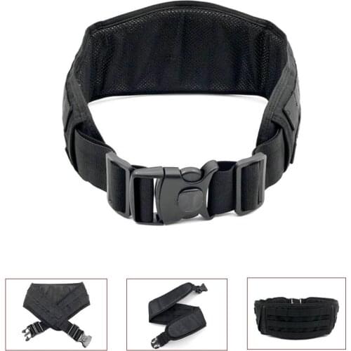 Outdoor Tactical Belt Airsoft Military MOLLE Battle Belt Men Army CS Combat Soft Padded Outer Waist Belt Hunting Accessories