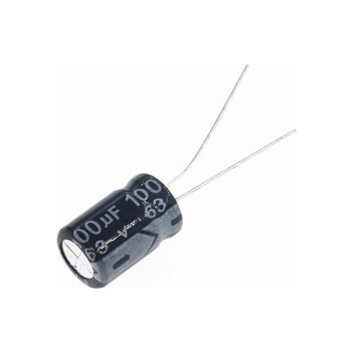 63V 100UF 8x12 63V 220UF 10*17 63v220uf 63v 10x17 10x20 Green gold power adapter high frequency low resistance capacitor