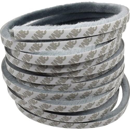 1 meters Self-adhesive Sealing Wind-proof Brush Strip For Home Door Window Sound Insulation Strip Gasket
