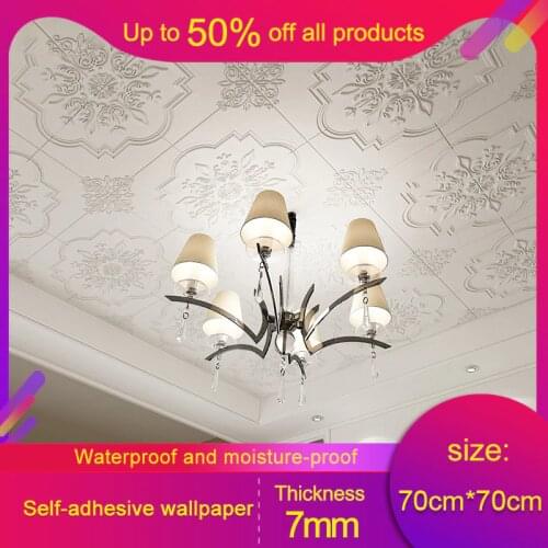 Self adhesive Waterproof TV Background Wallpapers solid 3D Wall Sticker Living Room Wallpaper Mural Bedroom Decorative Stickers