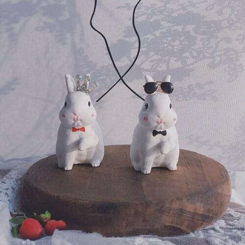 Cute Rabbit shape Bunny Silicone Mold Soap Mold Aroma plaster Mold Easter Home Decor Easter Party Gifts DIY Fondant Mold Supply