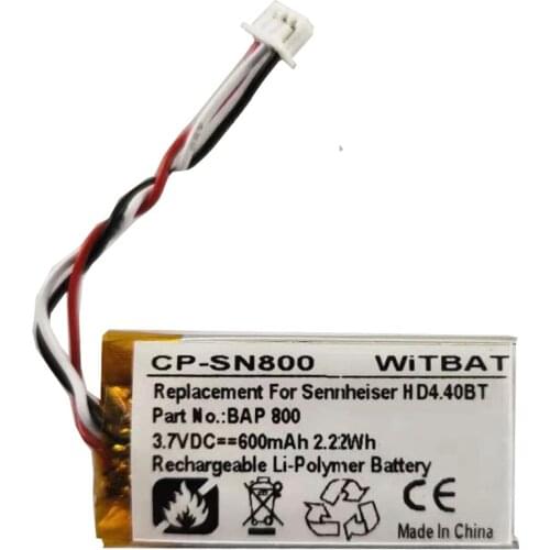 TTVXO 350mAh Wireless Headset for Sennheiser Flex 5000,Set 880,RS 5000,BAP 800 Battery BAP 800, AHB571935PCT-03