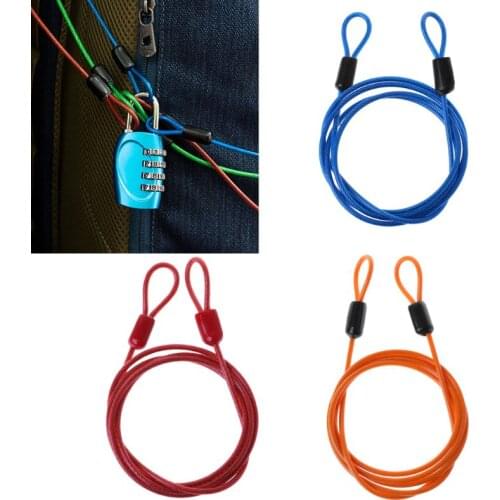 Bicycle Lock Steel Wire Cable 1m Safety Loop Cycling Bike Protector Anti Theft