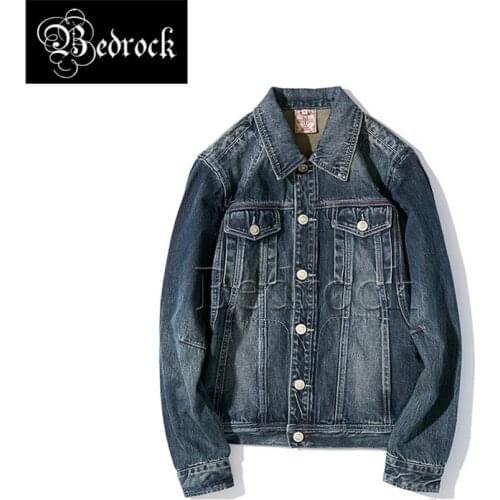 MBBCAR 14oz scratched vintage jacket for men craft washed raw denim jacket Ami khaki distressed tooling jacket solid 3003