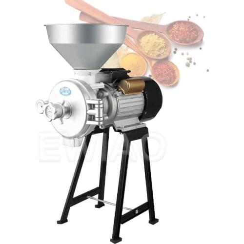 High Power Electric Feed Mill Wet And Dry Cereals Grinder Corn Grain Rice Coffee Wheat Flour Mill Grinding Machine