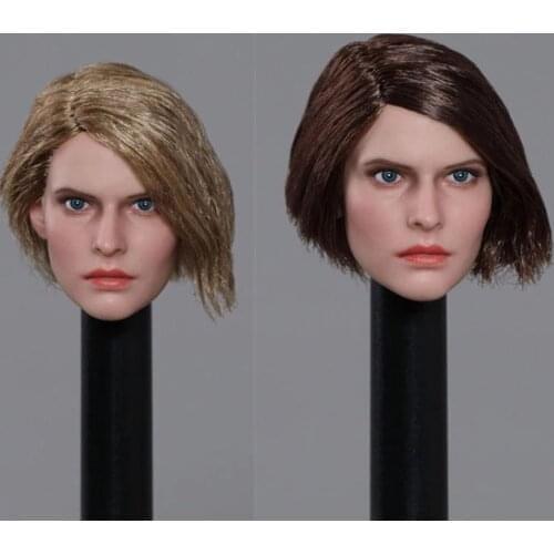 Z001/Z002 1/6 Beauty Special Police Alpha Group Jill Head Sculpt Fit 12'' Female Soldier Action Figure Bodys Toys