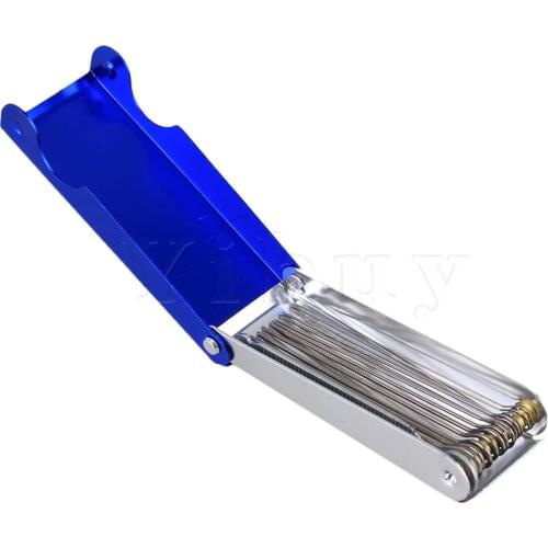 Yibuy Electric Guitar Parts Metal Ukulele Guitar Nut Bridge 13 Files for Luthier