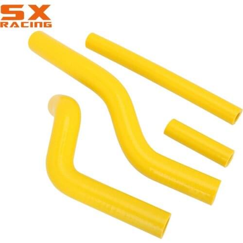 Motorcycle Yellow Water Pipe Silicone Radiator Coolant Hose For SUZUKI RM125 RM 125 2001 2002 2003 2004 2005 2006 2007 2008