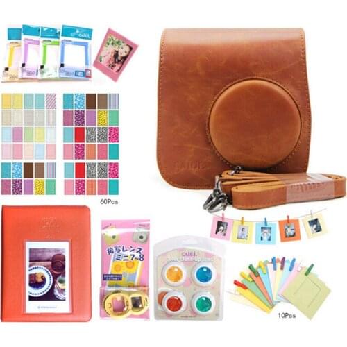 001 Fujifilm Instax Mini 8 Accessories Camera Case Bag Color Filter Photo Album Wall Hang Frame Selfie Lens Film Frames Sticker