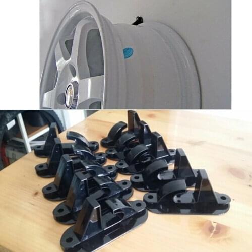 13-22'' 5pcs Tire Wheel Rim Hub Hanging Hook Shop Display Stand Rack Wall Mounted Racing Hook