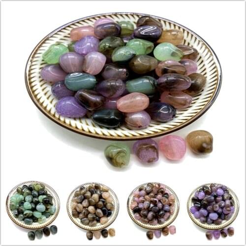 20Pcs 10*12*15mm Oval Acrylic Beads Earrings Necklace Accessories Beads For Jewelry Making DIY Jewelry