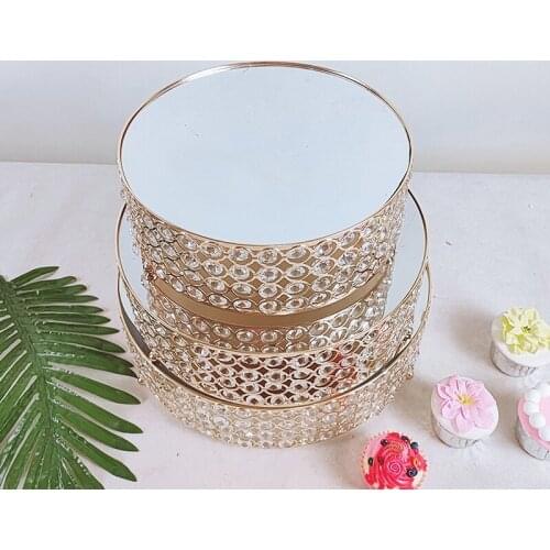 3pcs 14inch crystal Cake Stand
