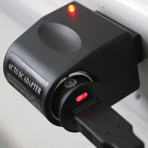 AC 220V to DC 12V Car Cigarette Lighter Wall Power Socket Plug Adapter AC to DC Electrical Converter Voltage Inverter US EU Plug