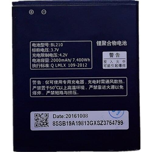 2017 BL 210 BL210 Battery For lenovo A536 A606 S820 S820E A750E A770E A656 A766 A658T S650 Mobile Phone Backup Batteria