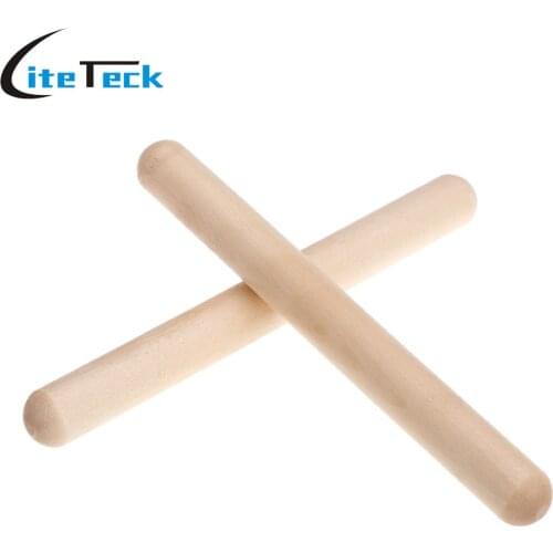 Birch Sticks Pair of Rhythm Sticks Percussion Instrument Kid Children Musical Toy Gift for children to Learn Rhythm