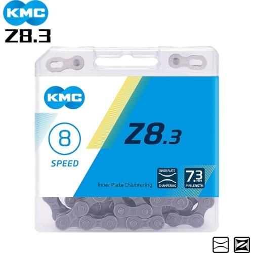 KMC Chain Z8.3 6/7/8 speed 1/2"x3/32" for mtb road bike contain missing-link bicycle parts cycling accessories with 116 links