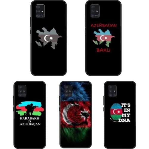Azerbaijan Heart Love Flag Case For Samsung Galaxy A31 A51 A71 A11 A50 A70 A10 A30S A40 A20e A21S M31 M30S Coque