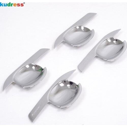 For Land Rover Freelander 2 2011-2015 ABS Chrome Car Outer Side Door Handle Bowl Cover Trim Cup Frame Exterior Accessories