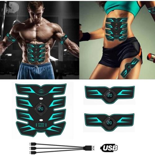 EMS Abdominal Belt Electrostimulation ABS Muscle Stimulator Hip Muscular Trainer Toner Home Gym Fitness Equipment Women Men