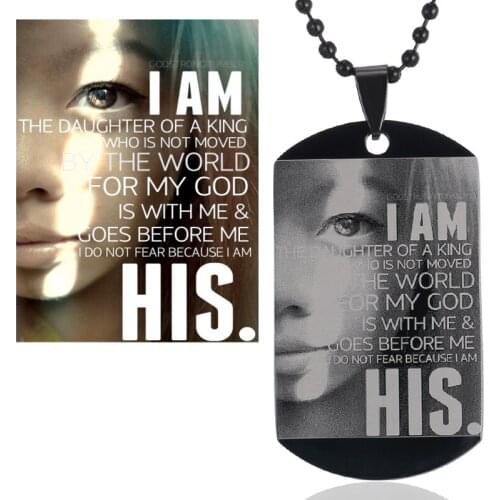 Stainless Steel Personalized Engrave Geometric Pendant Link Chain Necklace Name Words Letters Custom Necklace Fashion Jewelry