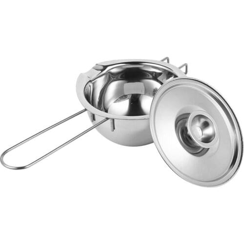 1Pc Stainless Steel Chocolate Melt Pot Durable Baking Pot Butter Melt Bowl With Lid Heat Melting Pan Butter In The Melting Bowl