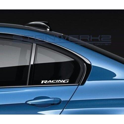 2Pcs/Pair Racing Decal Sticker logo Sticker EURO Racing window sticker 17.5cm