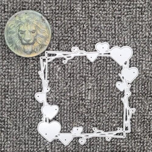 Heart photo frame metal cutting knife die scrapbook manual cutting die album card cover material DIY Papercutting handmade